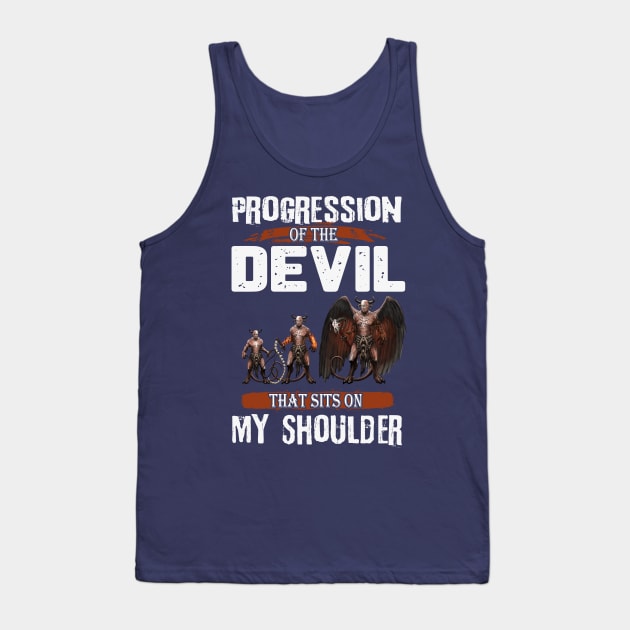 Progression of the Devil That Sits on My Shoulder Tank Top by Mystik Media LLC